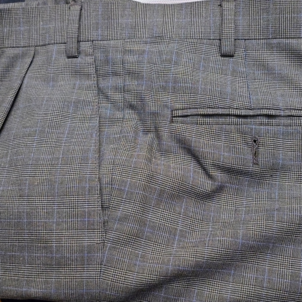 Ralph Lauren 38 30 charcoal plaid